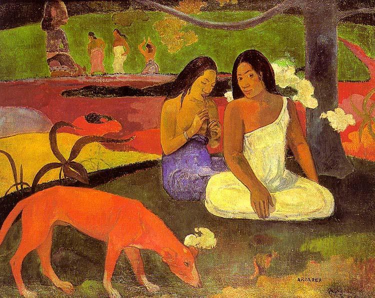 Arearea (aka Joyousness) - Paul Gauguin Painting